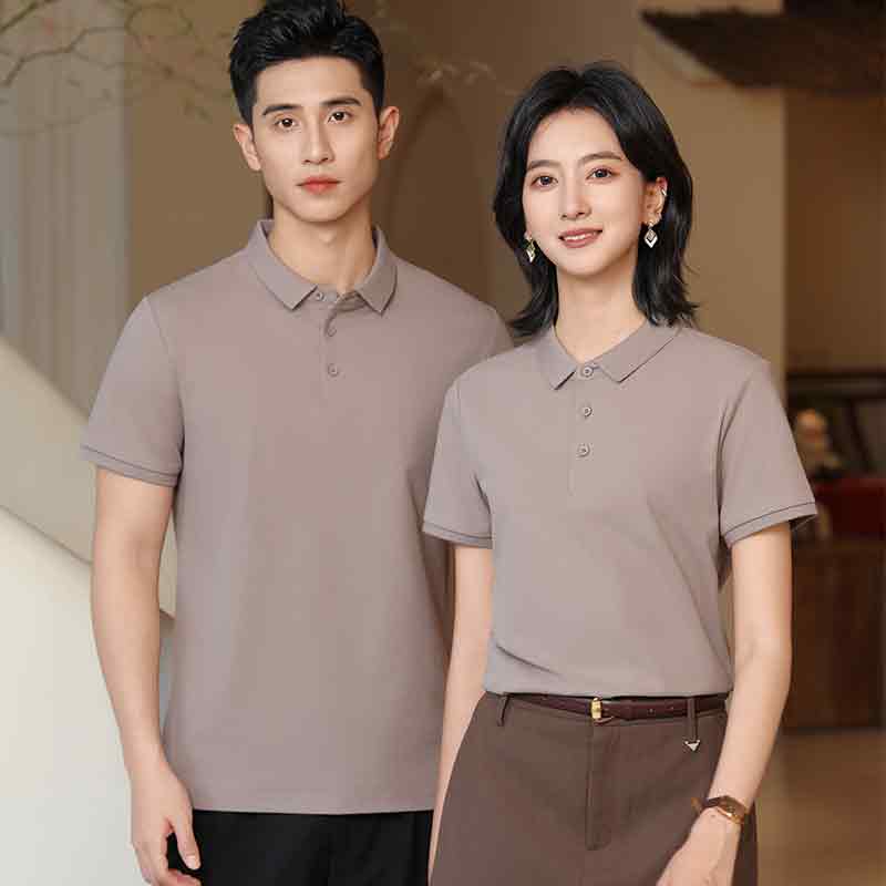 2515POLO衫 60玉瓷棉40聚酯纤维 白/粉/浅咖等8色 S-6XL