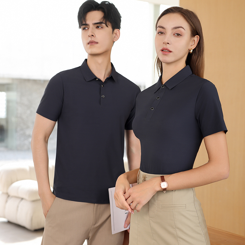 99188动感商务POLO衫 87锦纶13氨纶 孔雀蓝/黑/粉/白等13色S-4XL