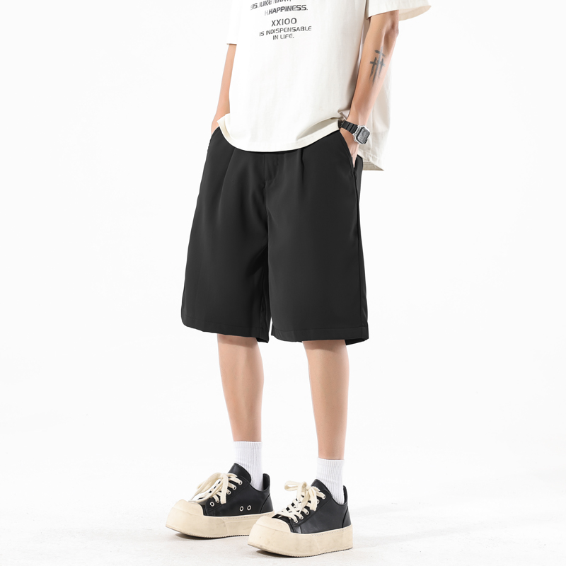 HK24369时尚短裤 100聚酯纤维 黑/灰/咖 M-3XL