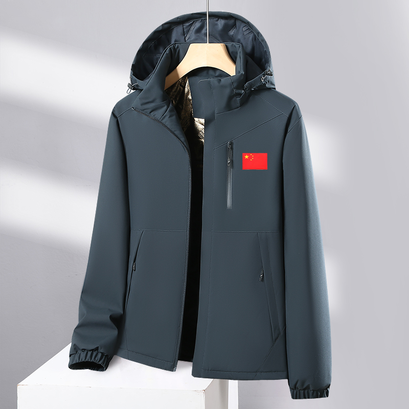2688中长款棉衣 100聚酯纤维 黑色/深蓝/墨绿 XL-6XL